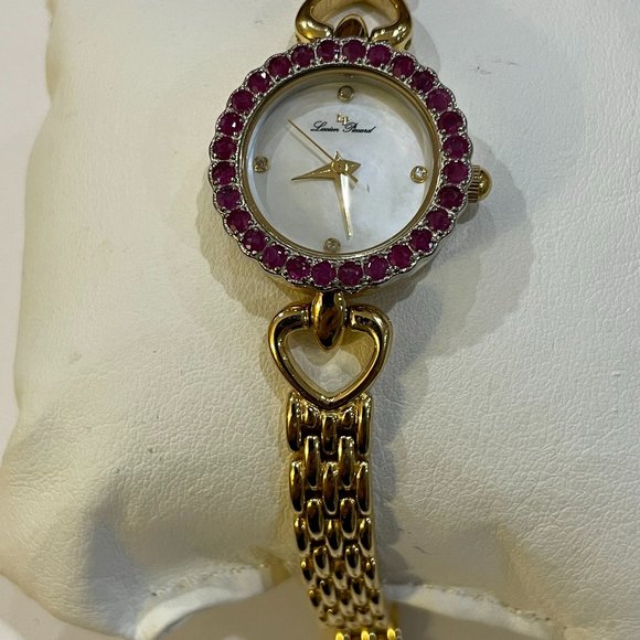 Lucien Piccard Accessories - Lucien Piccard Watch 28 rubies bezel mother of pearl